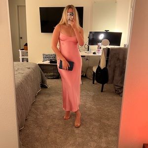 ZARA SATIN EFFECT DRESS - S